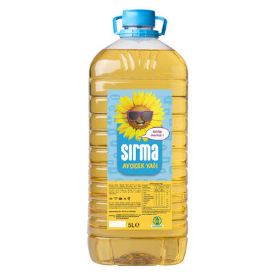 Sırma Ayçiçek Yağı 5 lt Dar Ağız Pet 1 Koli (4 Adet)