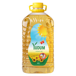 Yudum - Yudum Ayçiçek Yağı 4 lt Dar Ağız Pet 1 Koli (4 Adet)